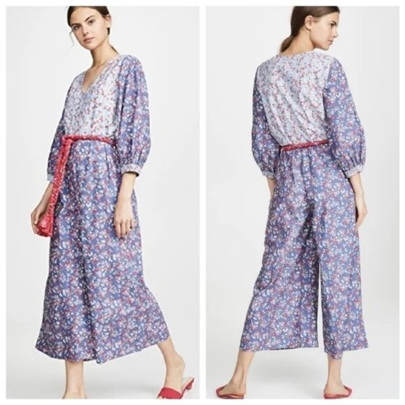 NEW APIECE APART Wide Leg Crop Belted Irine Jumpsuit